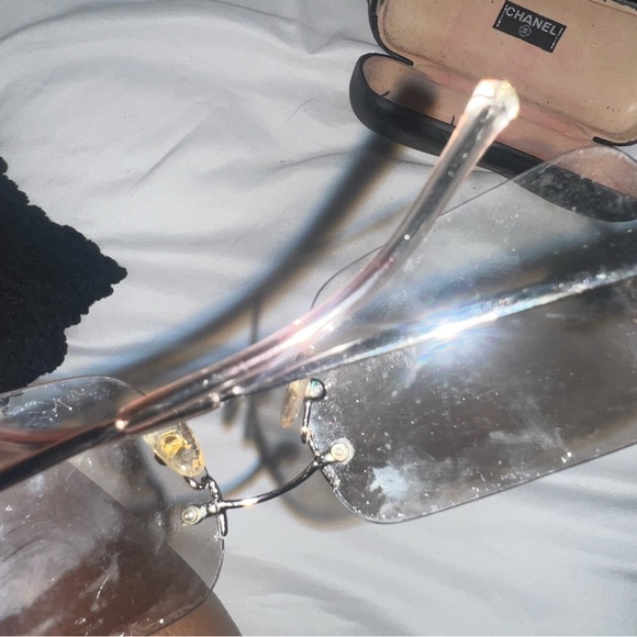 Authentic Chanel Rimless Sunglasses - Picture 6 of 7